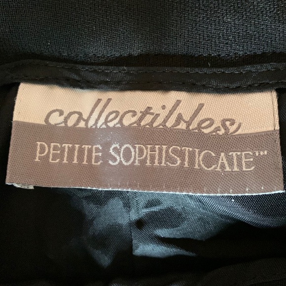 COLLECTIBLES - Petite Sophisticate. Black trousers, pleated front. Size … - Picture 7 of 9
